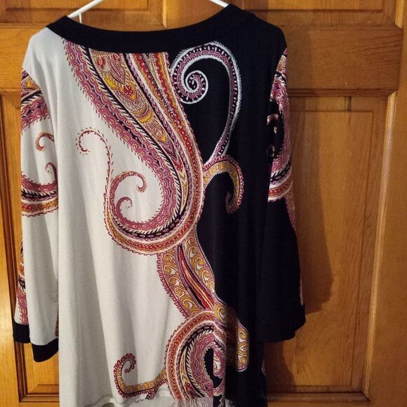 JM CollectionWomens XL Long Sleeve Embellished Blouse  - Picture 2 of 7